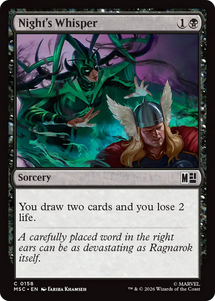 Night's Whisper (Surge Foil) [Marvel Super Heroes Commander]