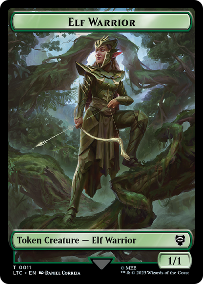 Elf Warrior // Bird Double-Sided Token [The Lord of the Rings: Tales of Middle-Earth Commander Tokens]