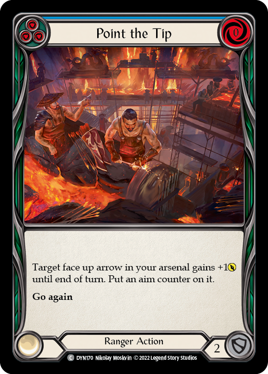 Point the Tip (Blue) [DYN170] (Dynasty) Rainbow Foil