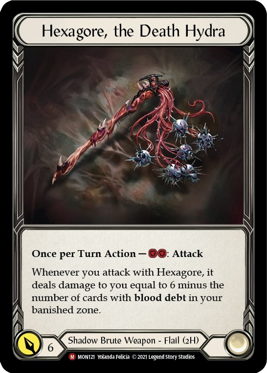 Hexagore, the Death Hydra [MON121-CF] (Monarch) 1st Edition Cold Foil