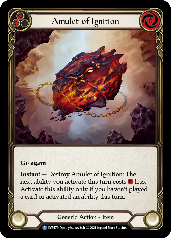 Amulet of Ignition [EVR179] (Everfest) 1st Edition Cold Foil