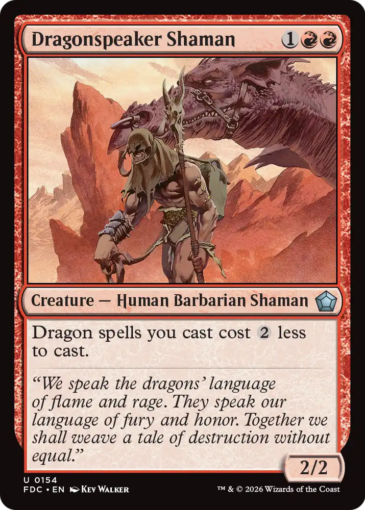 Dragonspeaker Shaman [Foundations Commander]