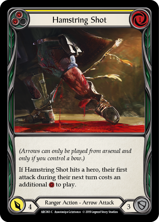 Hamstring Shot (Yellow) [ARC061-C] (Arcane Rising) 1st Edition Normal