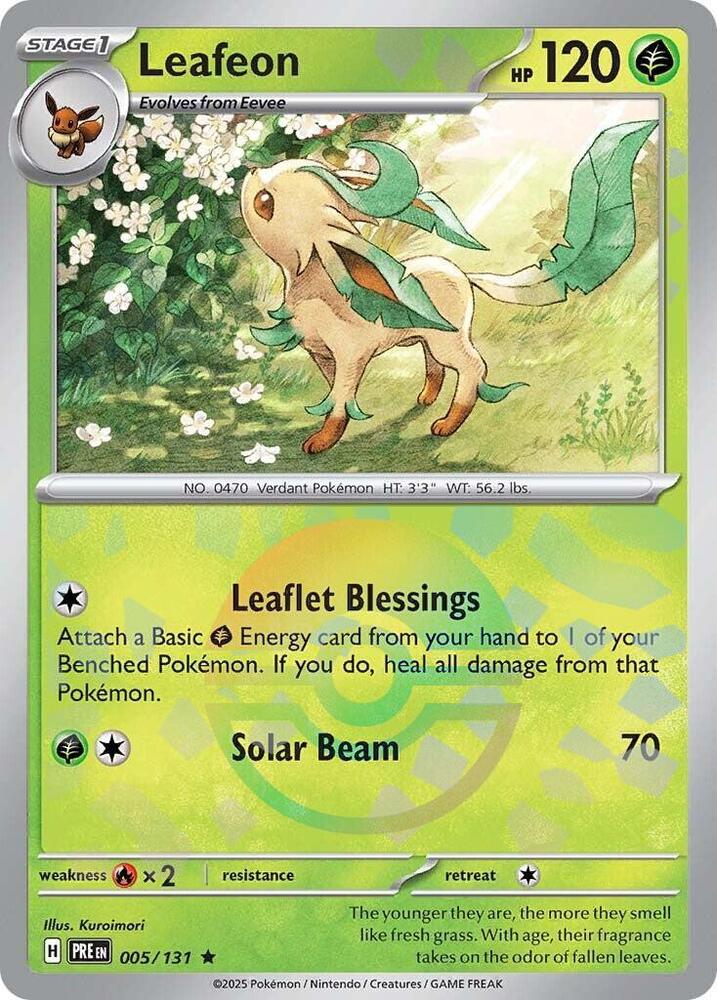 Leafeon (005/131) (Poké Ball Pattern) [Scarlet & Violet: Prismatic Evolutions]