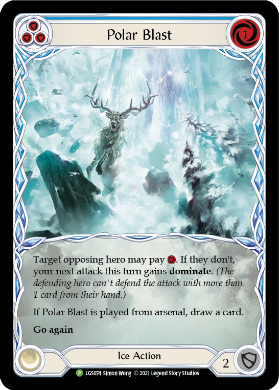 Polar Blast (Blue) [LGS074] (Promo) Rainbow Foil