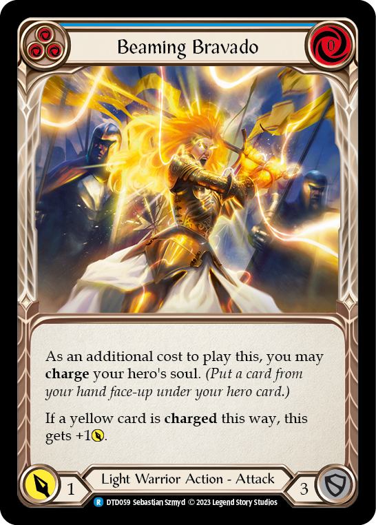 Beaming Bravado (Blue) [DTD059] (Dusk Till Dawn) Rainbow Foil