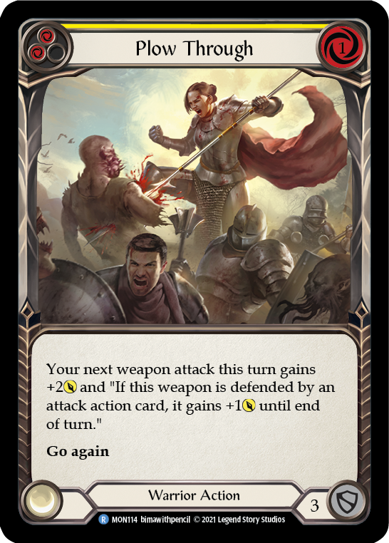 Plow Through (Yellow) [MON114] (Monarch) 1st Edition Normal