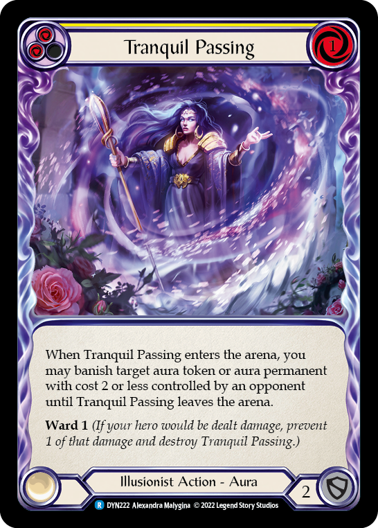 Tranquil Passing (Yellow) [DYN222] (Dynasty) Rainbow Foil