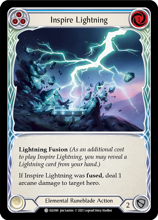Inspire Lightning (Blue) [ELE090] (Tales of Aria) 1st Edition Normal