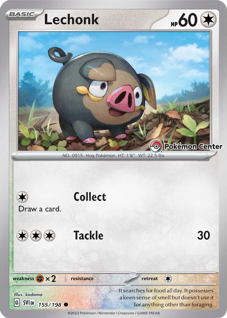 Lechonk (155/198) (Pokémon Center Exclusive) [Scarlet & Violet: Base Set]