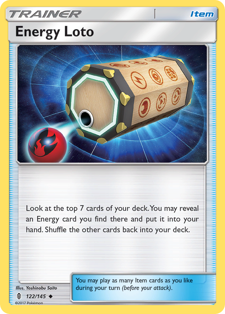 Energy Lotto (122/145) [Sun & Moon: Guardians Rising]