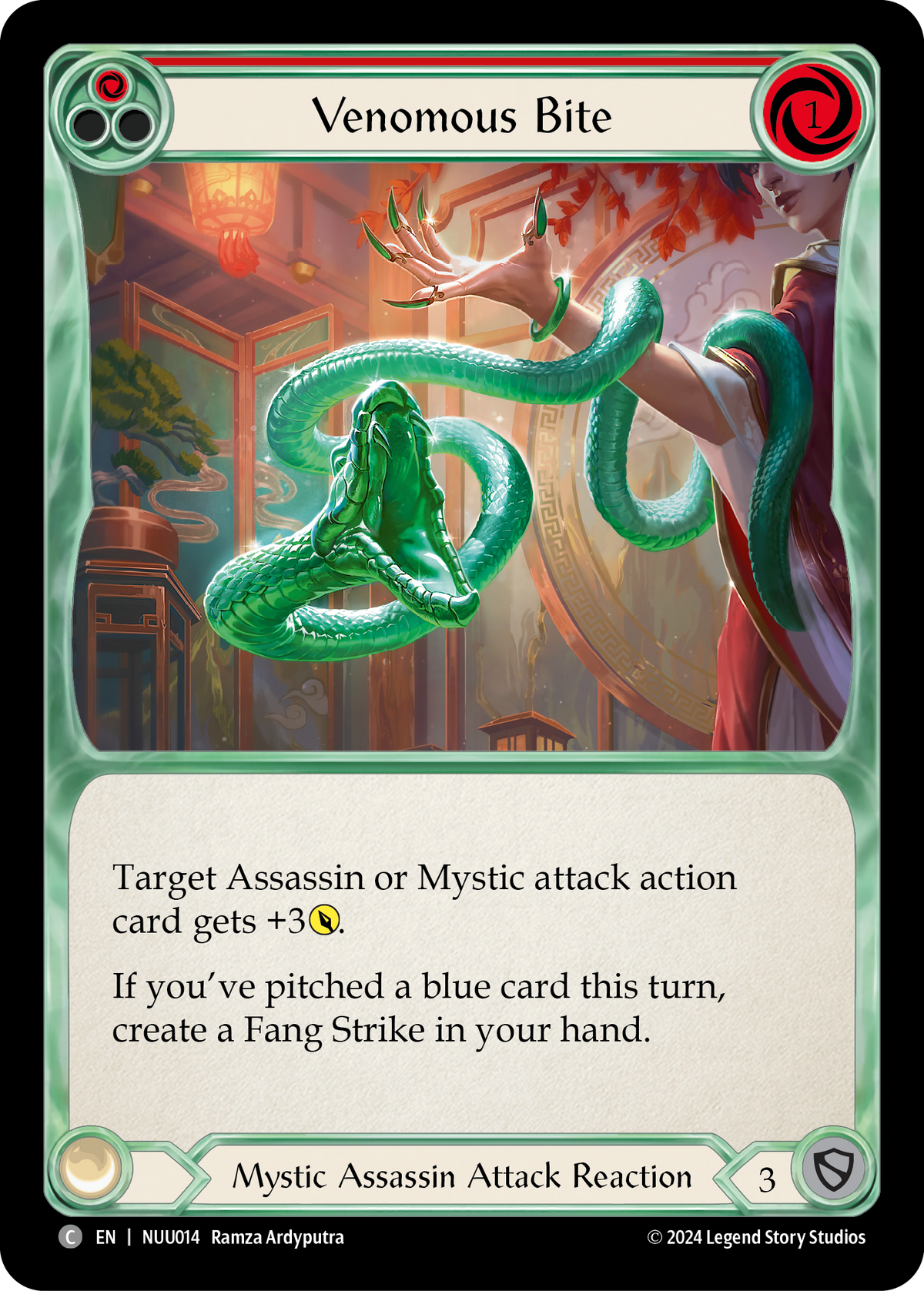 Venomous Bite [NUU014] (Part of the Mistveil Nuu Blitz Deck)