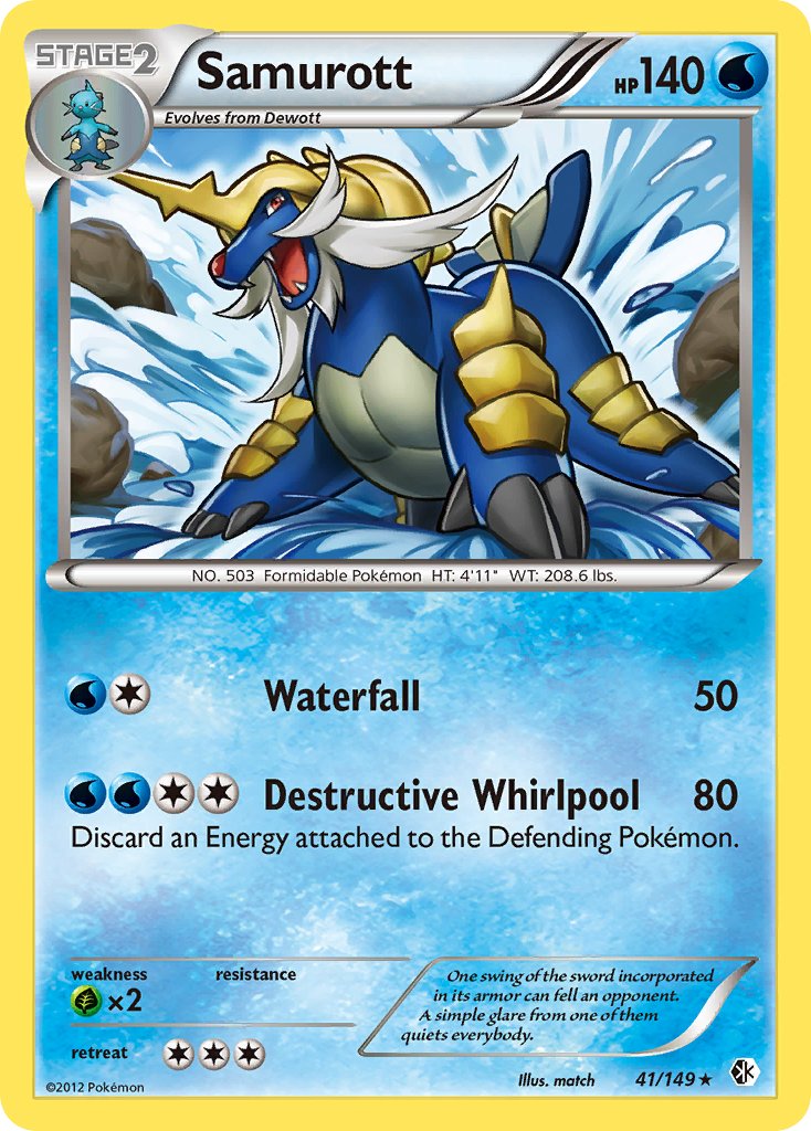 Samurott (41/149) (Theme Deck Exclusive) [Black & White: Boundaries Crossed]