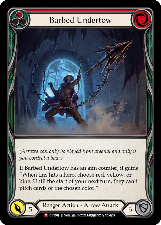 Barbed Undertow [OUT101] (Outsiders) Rainbow Foil