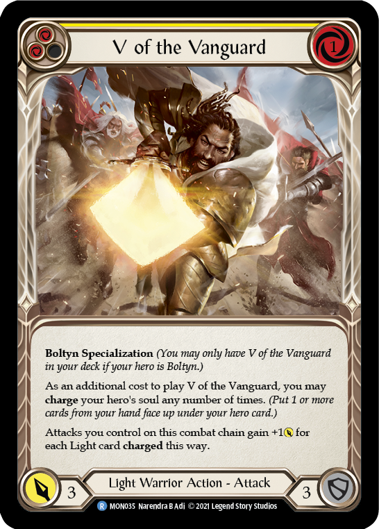 V of the Vanguard [MON035] (Monarch) 1st Edition Normal
