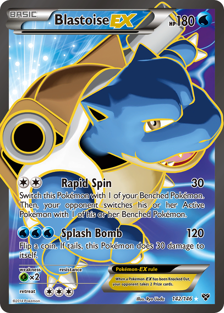 Blastoise ex (142/146) [XY: Base Set]