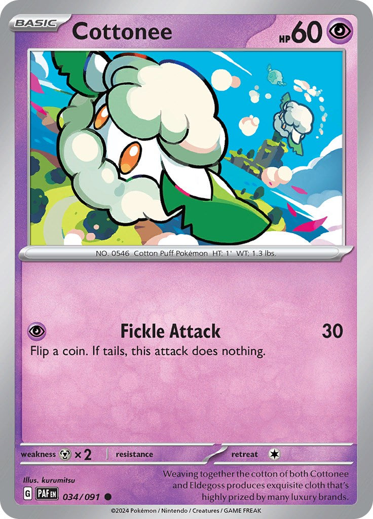 Cottonne (034/091) [Scarlet & Violet: Paldean Fates]