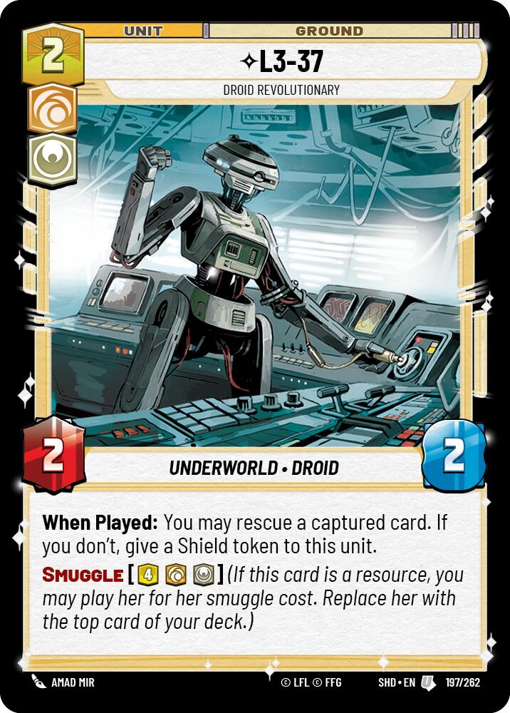 L3-37 - Revolutionary Droid (197/262) (197/262) [Shadows of the Galaxy]