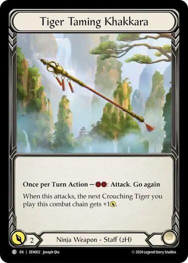 Tiger Taming Khakkara [ZEN002] (Part of the Mistveil Zen Blitz Deck)