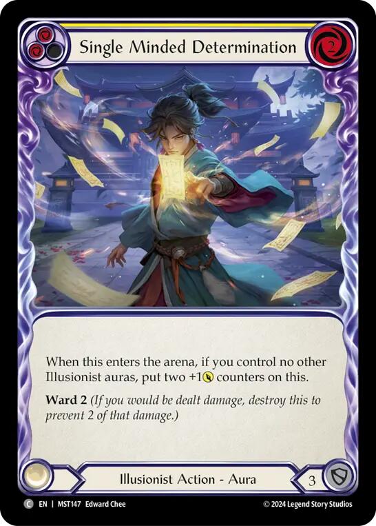 Single-Minded Determination (Yellow) [MST147] (Part the Mistveil)