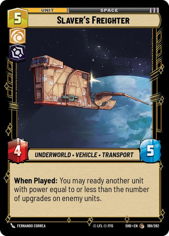Slaver's Freighter (189/262) (189/262) [Shadows of the Galaxy]