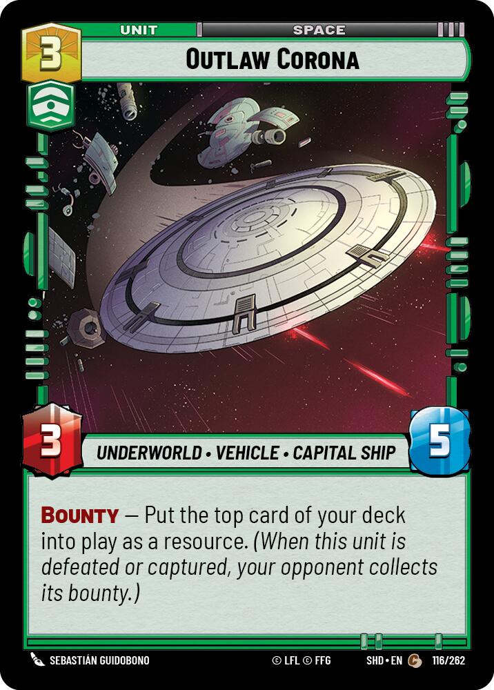 Outlaw Corona (116/262) (116/262) [Shadows of the Galaxy]
