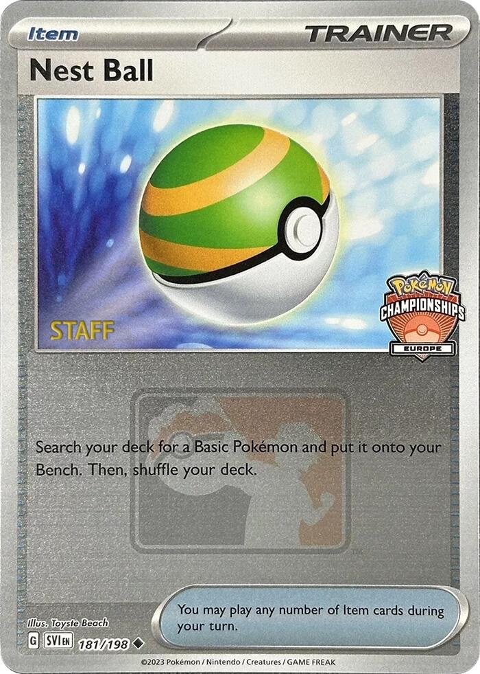 Nest Ball (181/198) (2024 European Championships Staff) [League & Championship Cards]