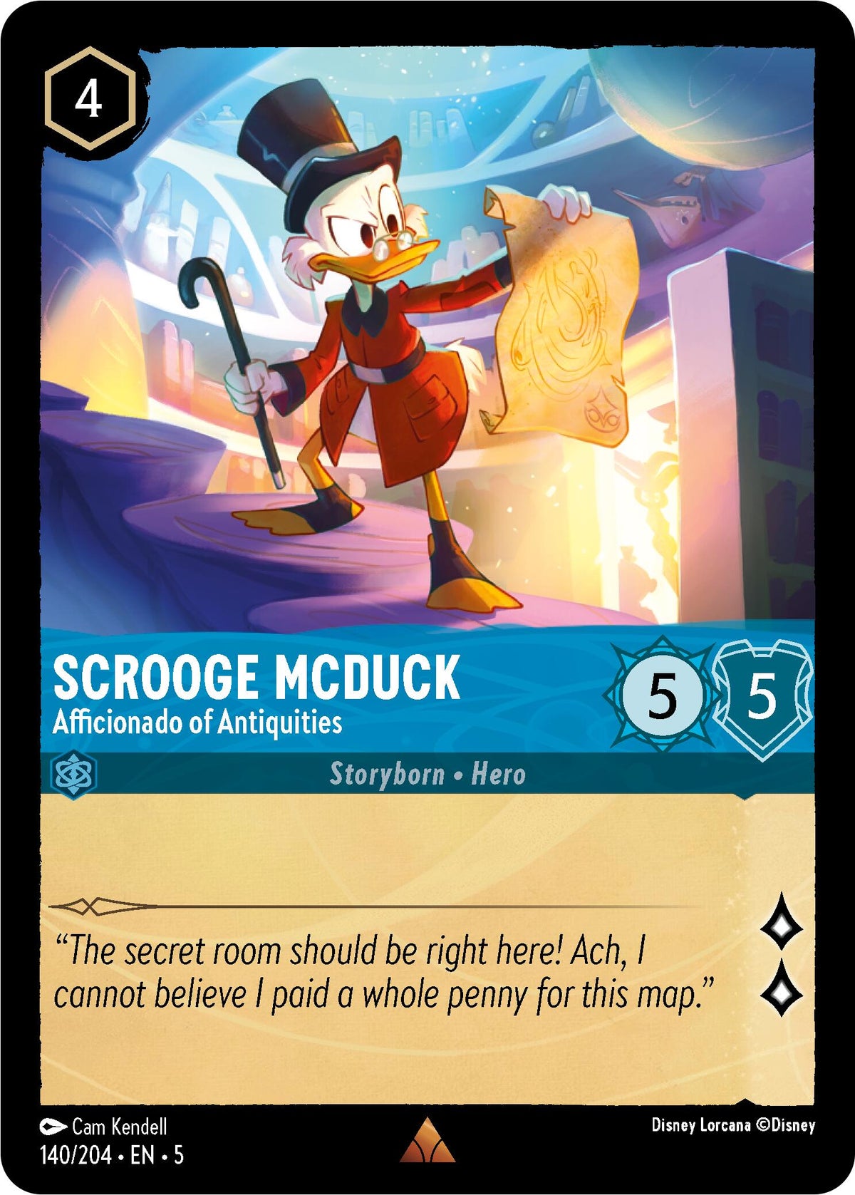 Scrooge McDuck - Aficionado of Antiquities (140/204) [Shimmering Skies]