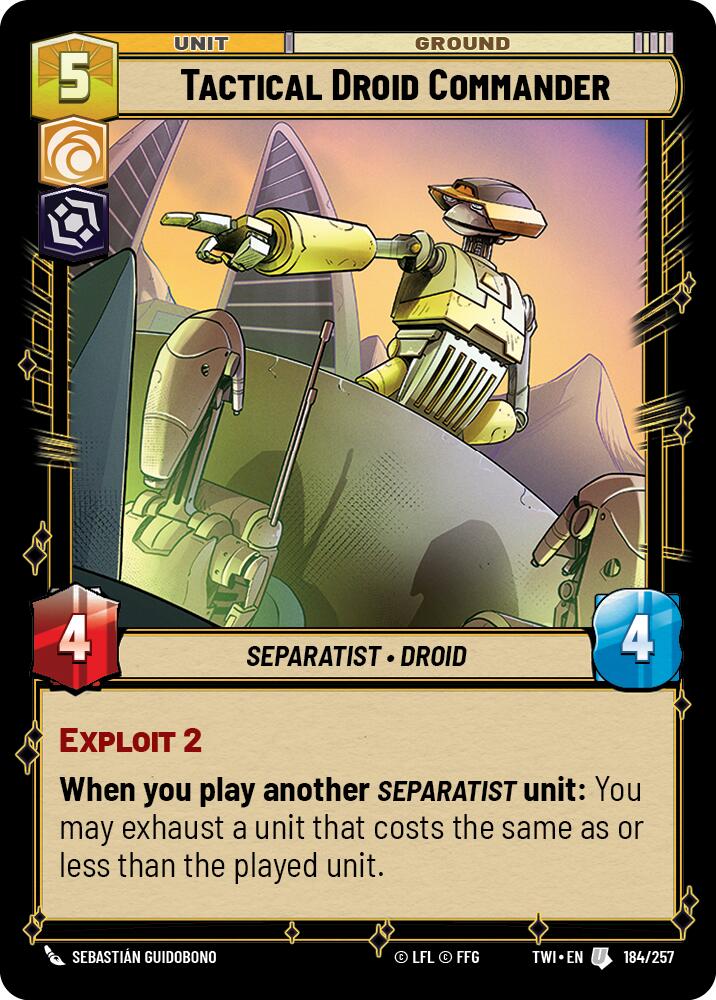 Tactical Droid Commander (184/257) (184/257) [Twilight of the Republic]