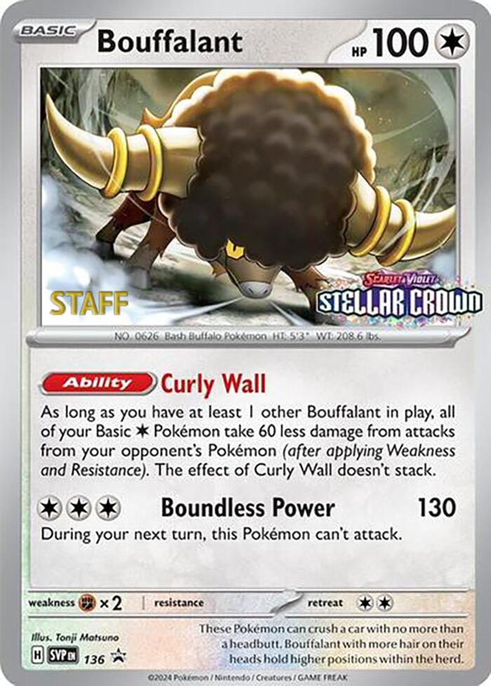 Bambulbury (136) (Staff Promo) [Scarlet & Violet: Black Star Promos]