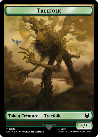Beast // Treefolk Double-Sided Token [The Lord of the Rings: Tales of Middle-Earth Commander Tokens]
