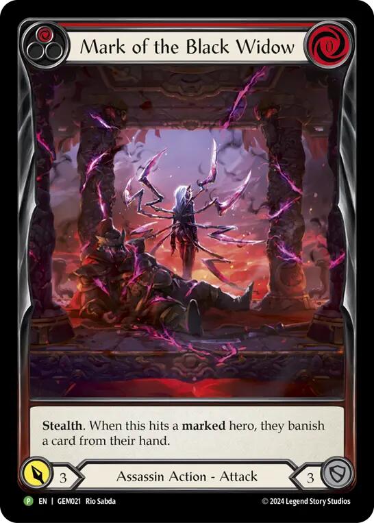 Mark of the Black Widow [GEM021] (GEM Pack 1) Rainbow Foil