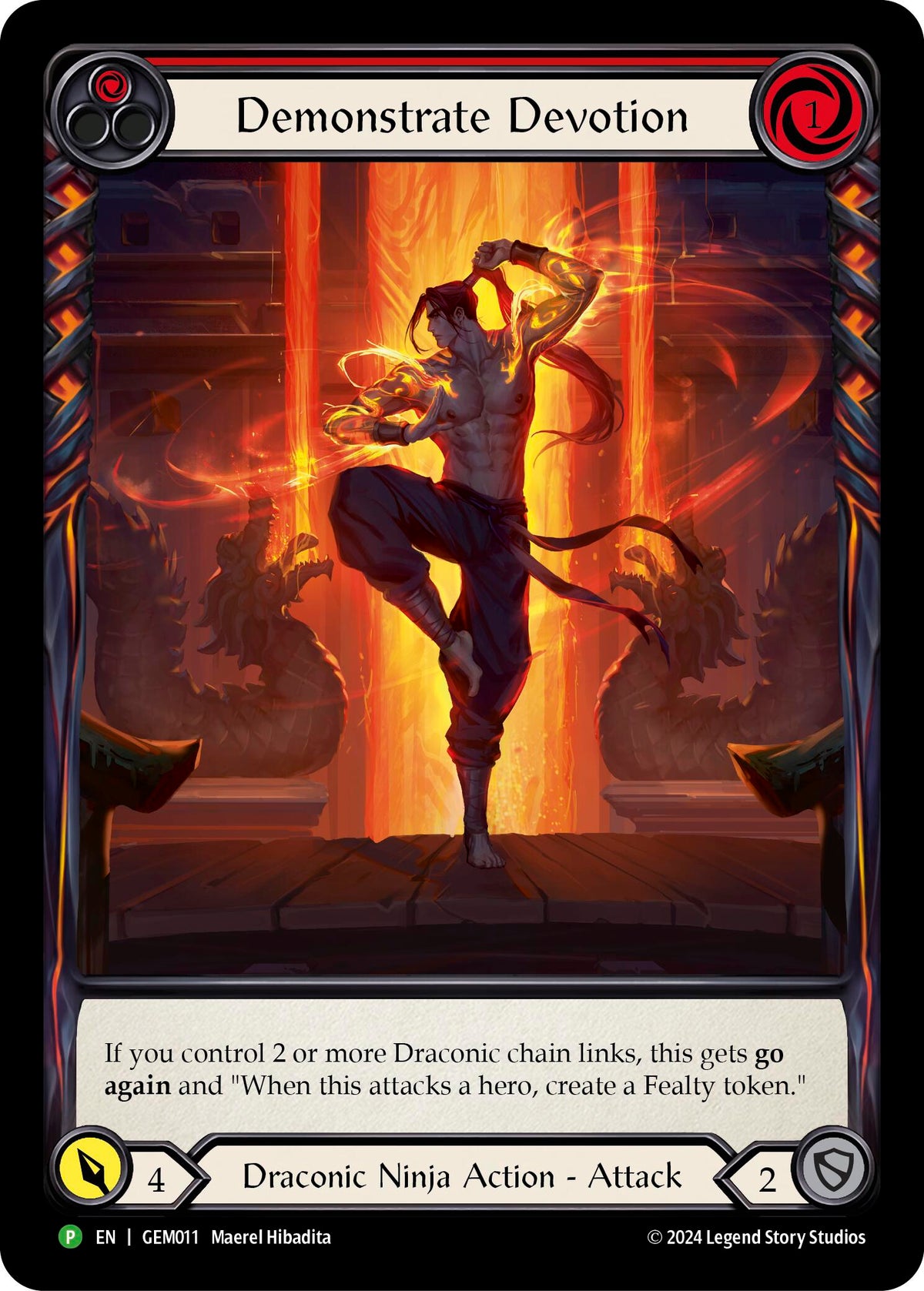 Demonstrate Devotion (Red) [GEM011] (GEM Pack 1) Rainbow Foil