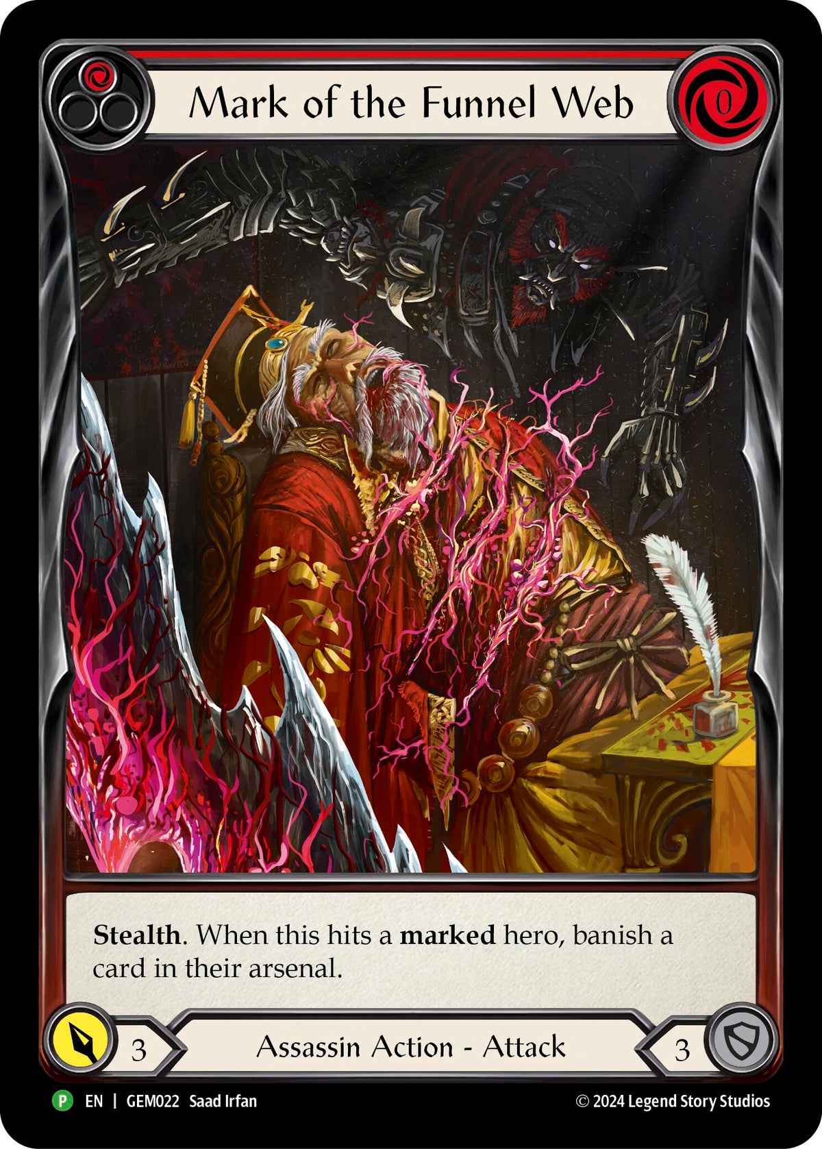 Mark of the Funnel Web (Red) [GEM022] (GEM Pack 1) Rainbow Foil