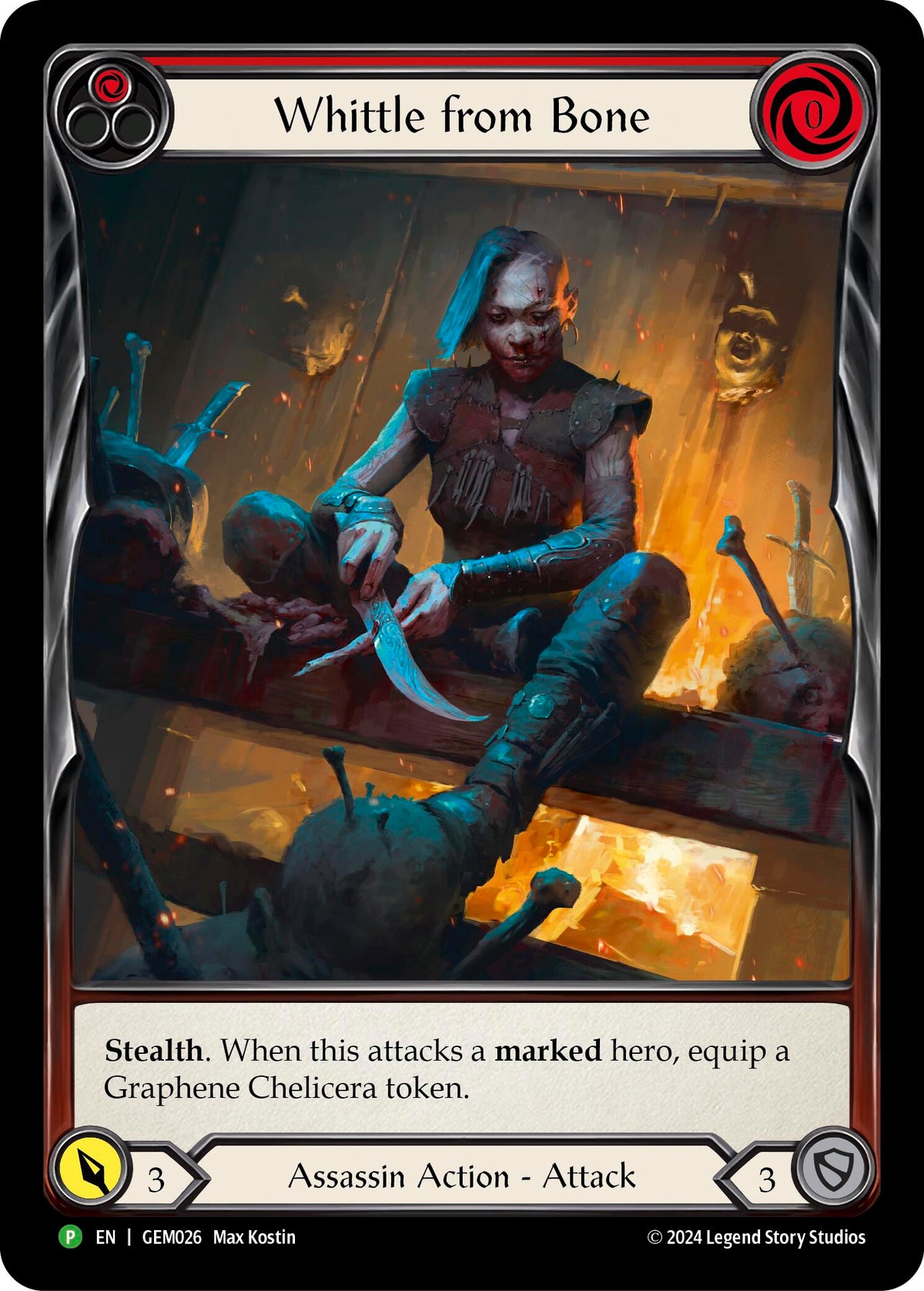Whittle from Bone (Red) [GEM026] (GEM Pack 1) Rainbow Foil