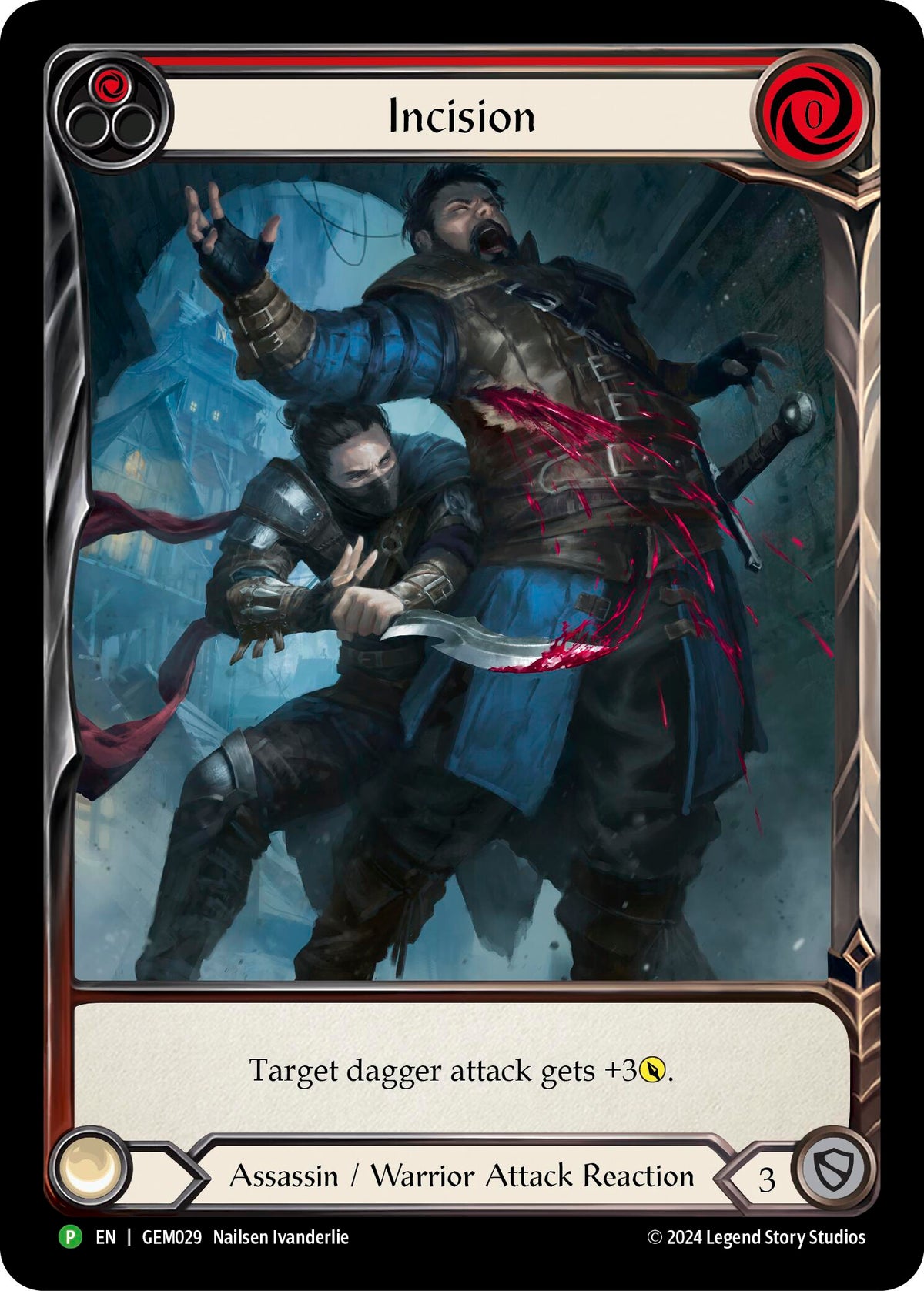 Incision (Red) [GEM029] (GEM Pack 1) Rainbow Foil