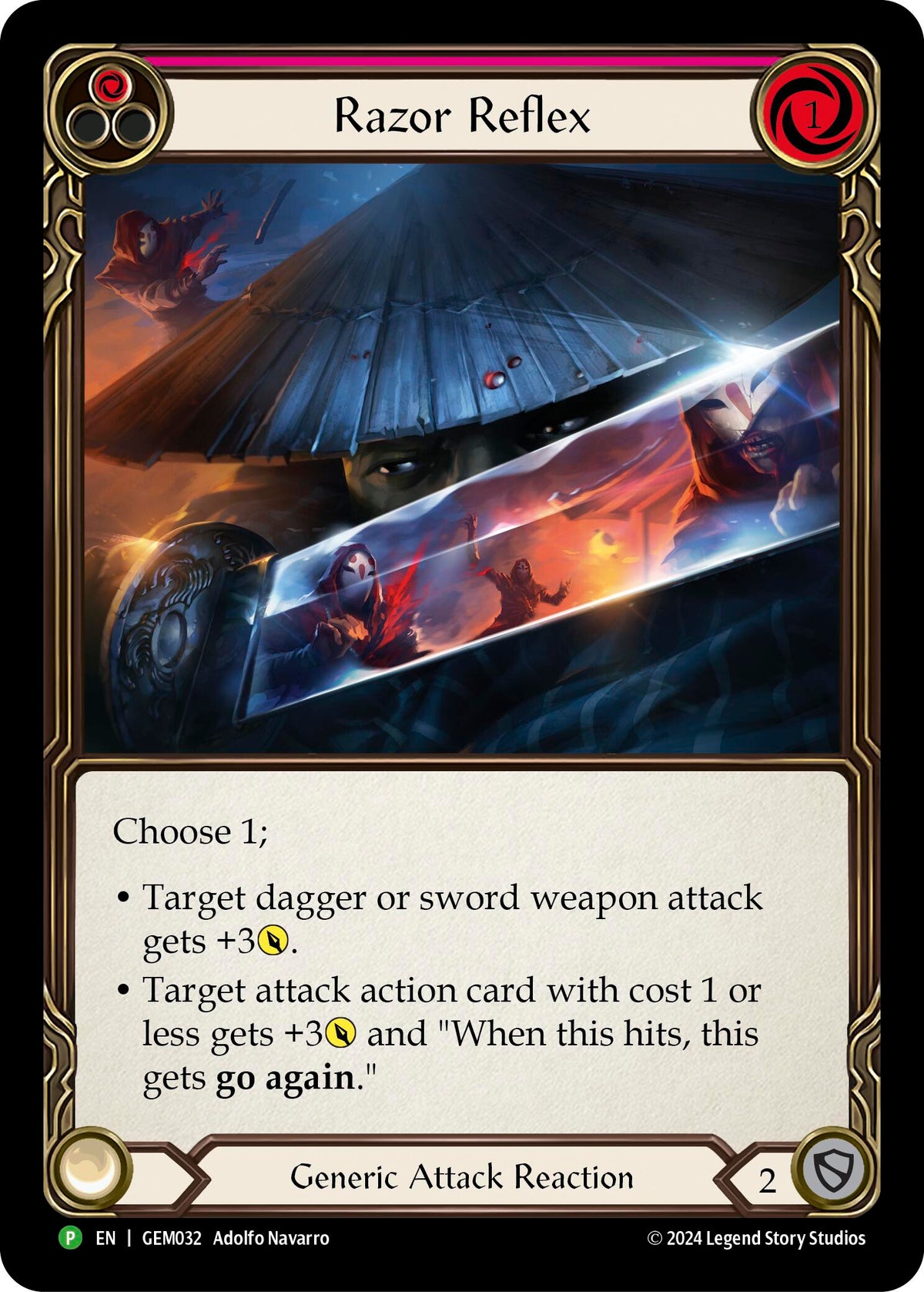 Razor Reflex (Red) [GEM032] (GEM Pack 1) Rainbow Foil