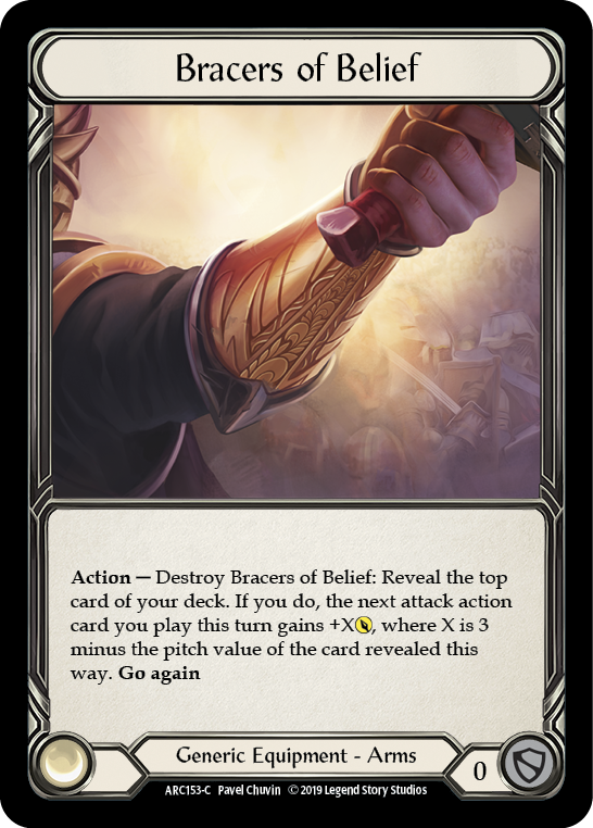 Bracers of Belief [ARC153-C] (Arcane Rising) 1st Edition Cold Foil