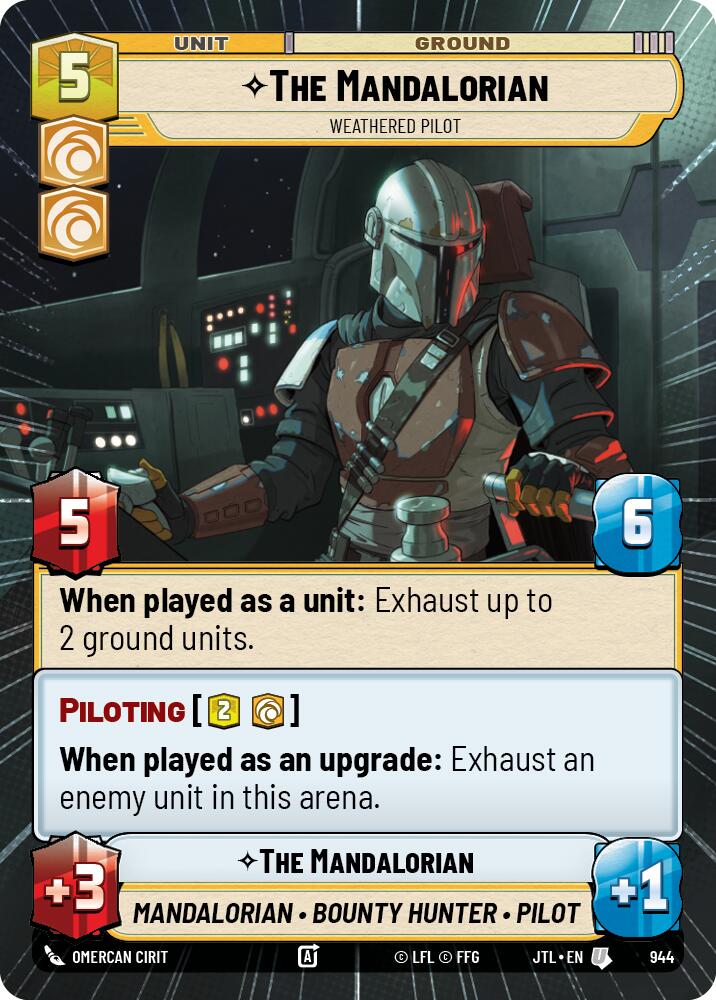 The Mandalorian – Weathered Pilot (944) (Hyperspace Foil) (944) [Jump to Lightspeed]