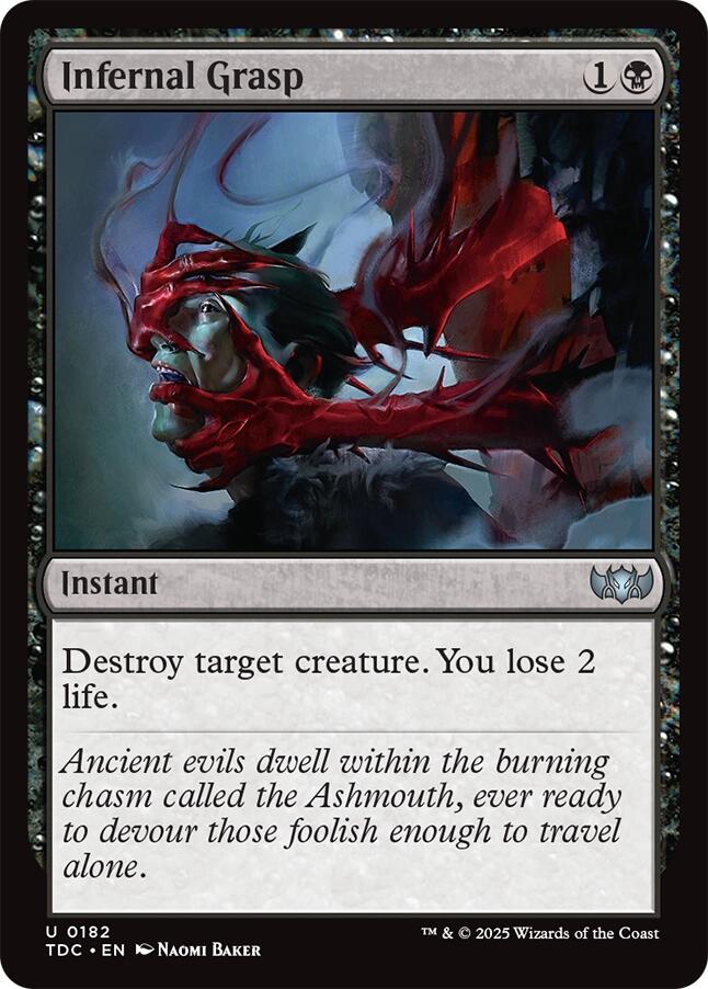 Infernal Grasp [Tarkir: Dragonstorm Commander]