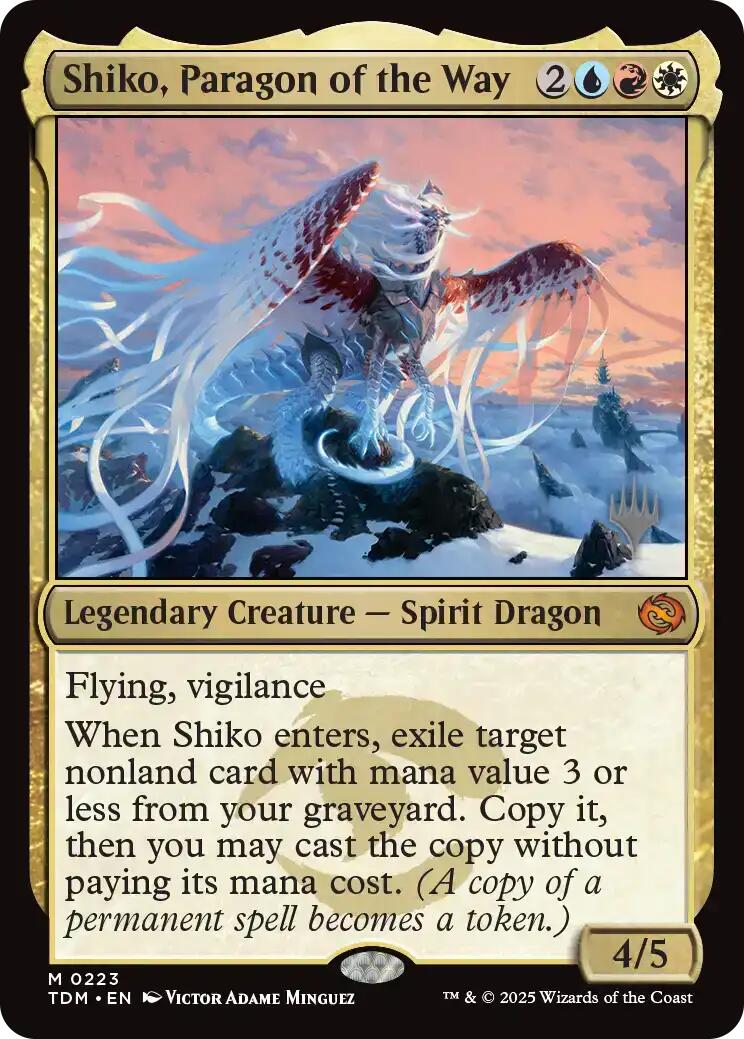 Shiko, Paragon of the Way (Promo Pack) [Tarkir: Dragonstorm Promos]