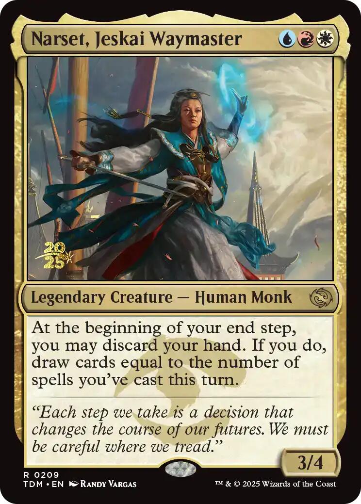 Narset, Jeskai Waymaster [Tarkir: Dragonstorm Prerelease Promos]