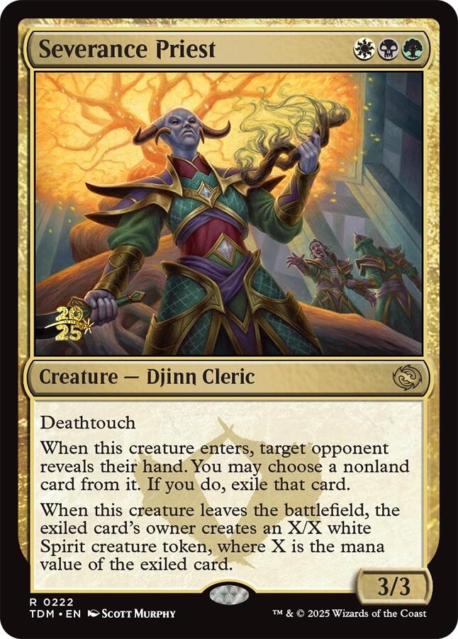 Severance Priest [Tarkir: Dragonstorm Prerelease Promos]