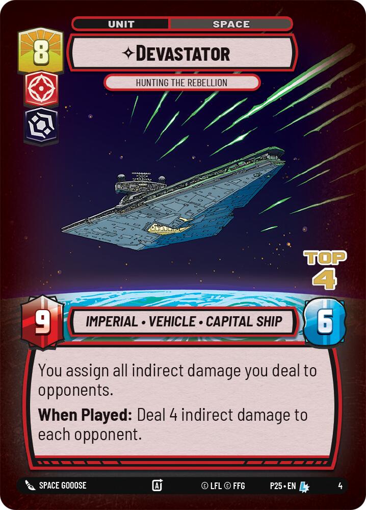 Devastator - Hunting the Rebellion (4) (Top 4) (4) [Store Showdown Promos]