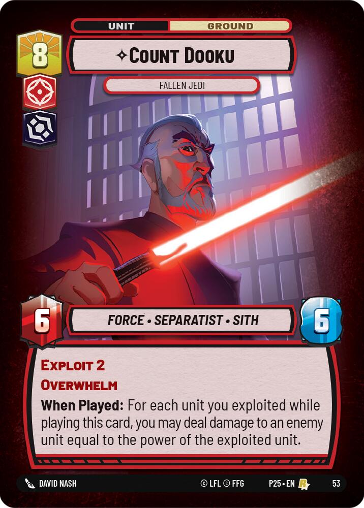 Count Dooku (53) - Fallen Jedi (53) [Store Showdown Promos]