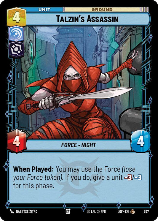 Talzin's Assassin (537) (Foil) (537) [Legends of the Force]