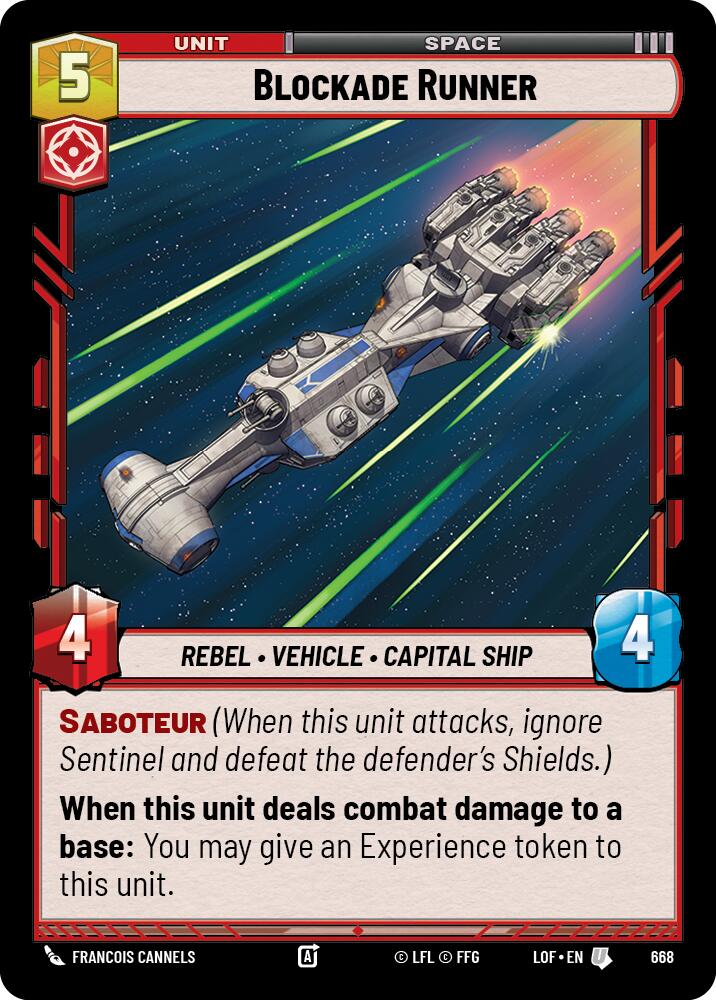 Blockade Runner (668) (Foil) (668) [Legends of the Force]