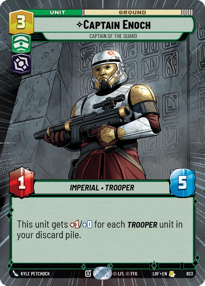 Captain Enoch - Captain of the Guard (823) (Hyperspace Foil) (823) [Legends of the Force]