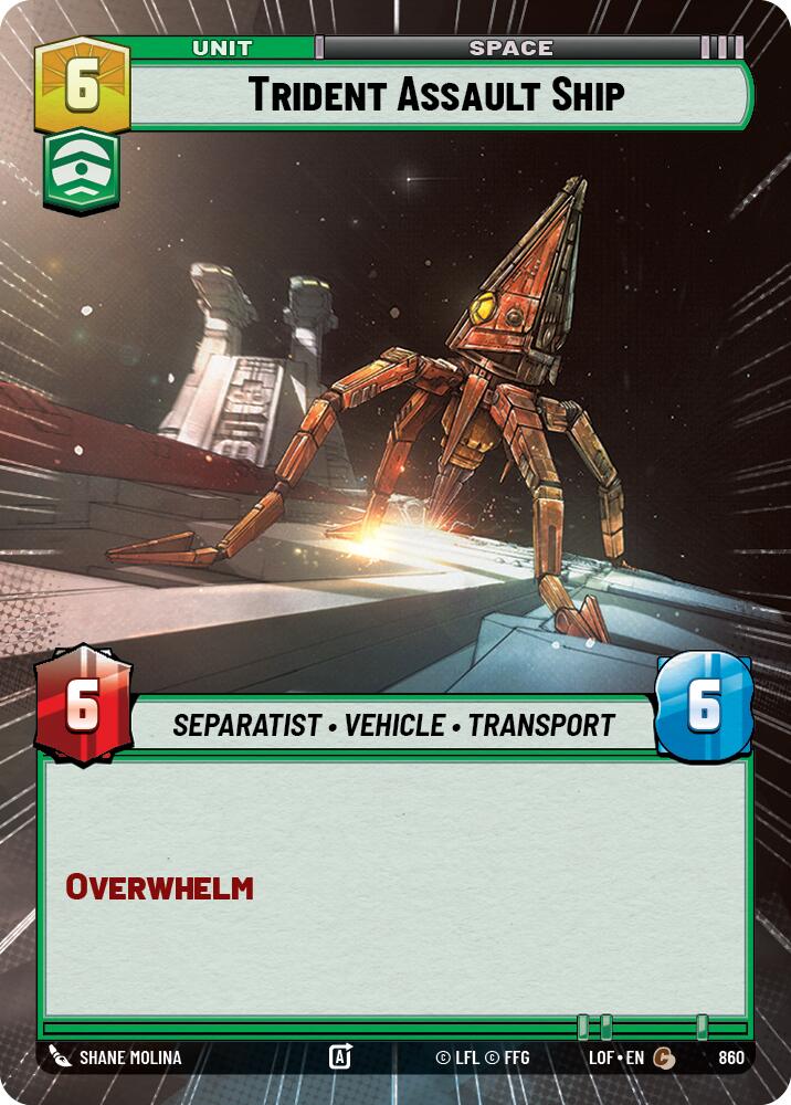 Trident Assault Ship (860) (Hyperspace Foil) (860) [Legends of the Force]