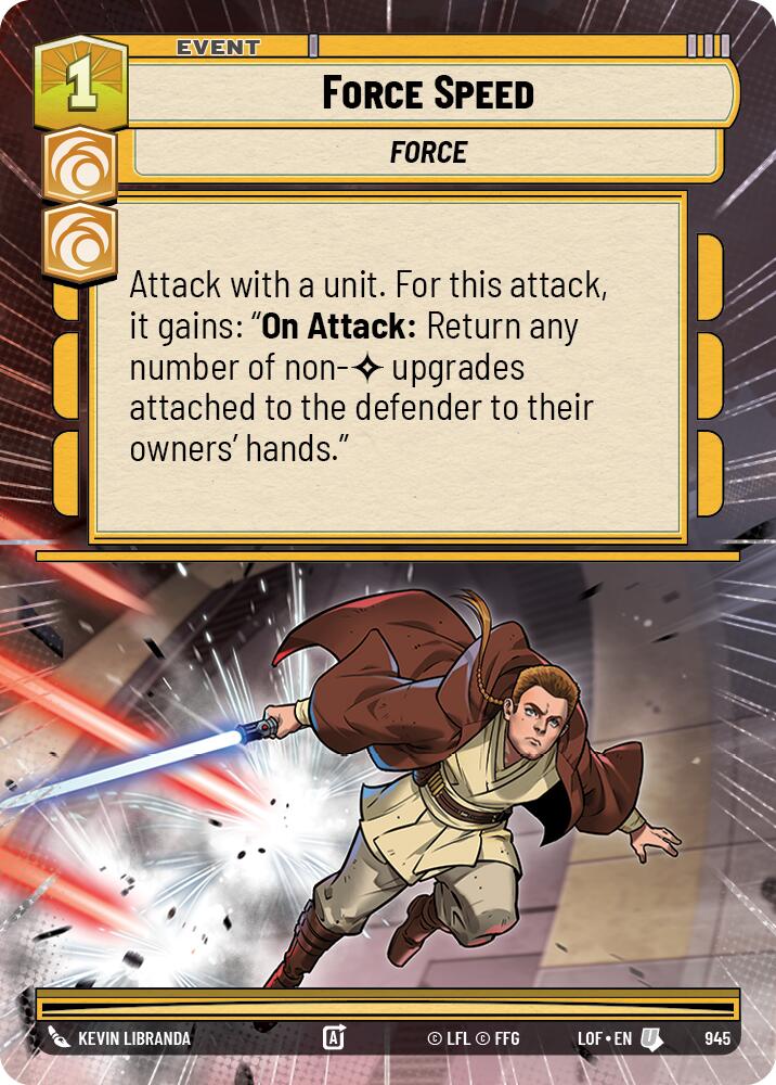 Force Speed (945) (Hyperspace Foil) (945) [Legends of the Force]